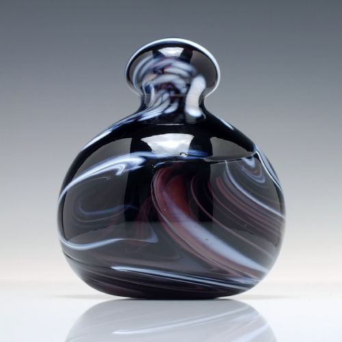 VICTORIAN AMETHYST AND WHITE GLASS PAPERWEIGHT C1880 - ADDITIONAL PHOTO 4