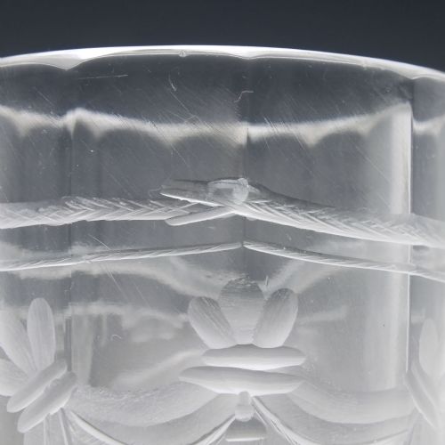 19TH CENTURY ANTIQUE MASONIC ENGRAVED GLASS TUMBLER C1860 - ADDITIONAL PHOTO 10