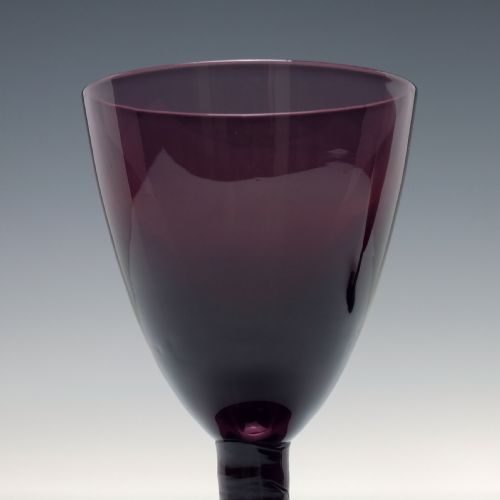 PAIR OR VICTORIAN AMETHYST PORT GLASS C1900 - ADDITIONAL PHOTO 2