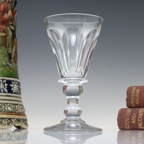 george iv deceptive toastmaster wine glass c1820 - CATEGORY: ANTIQUE GLASS - DATED GEORGIAN