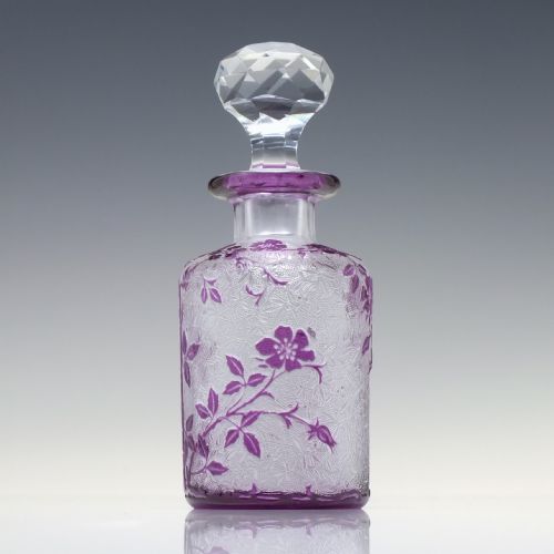 ART NOUVEAU BACCARAT EGLANTIER GLASS PERFUME BOTTLE C1910 - ADDITIONAL PHOTO 1