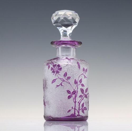 ART NOUVEAU BACCARAT EGLANTIER GLASS PERFUME BOTTLE C1910 - ADDITIONAL PHOTO 2