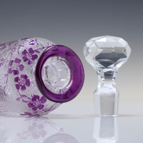 ART NOUVEAU BACCARAT EGLANTIER GLASS PERFUME BOTTLE C1910 - ADDITIONAL PHOTO 7