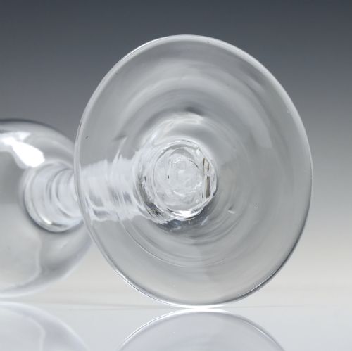 GEORGIAN DOUBLE SERIES OPAQUE TWIST WINE GLASS C1760 - ADDITIONAL PHOTO 6