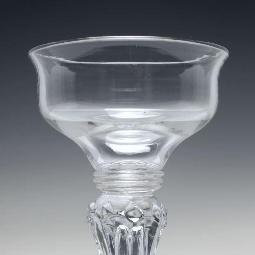 18TH CENTURY PEDESTAL STEM CHAMPAGNE SWEETMEAT GLASS C1750 - ADDITIONAL PHOTO 2