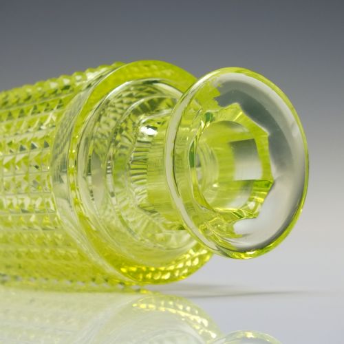 VICTORIAN VASELINE GLASS PERFUME BOTTLE C1880 - ADDITIONAL PHOTO 4