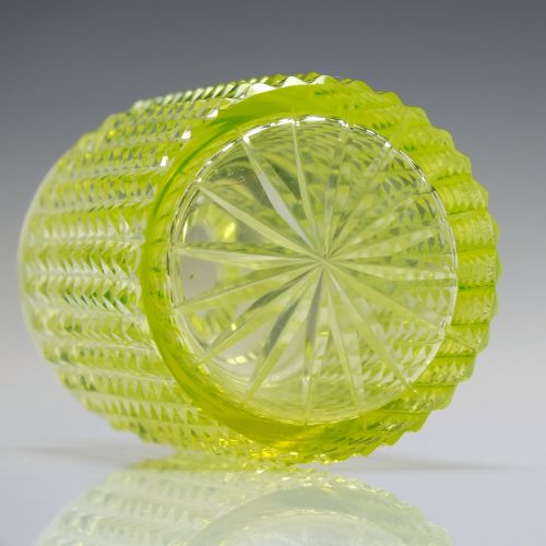 VICTORIAN VASELINE GLASS PERFUME BOTTLE C1880 - ADDITIONAL PHOTO 5