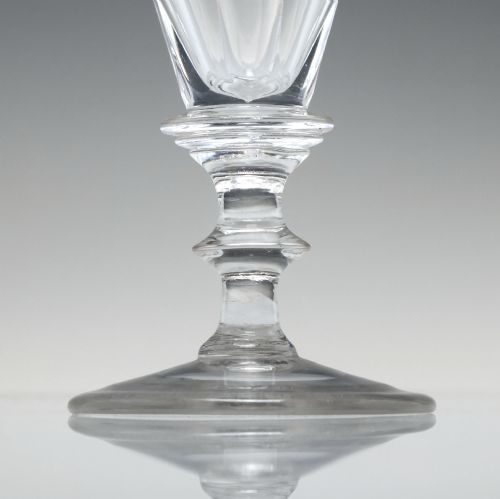 VICTORIAN SLICE CUT WINE GLASS C1840 - ADDITIONAL PHOTO 2