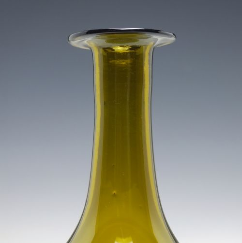 RARE 19TH CENTURY AMBER GLASS MELL DECANTER C1830 - ADDITIONAL PHOTO 2