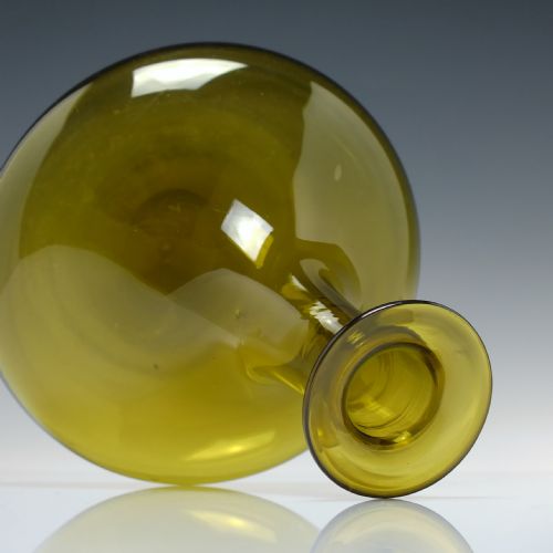 RARE 19TH CENTURY AMBER GLASS MELL DECANTER C1830 - ADDITIONAL PHOTO 3