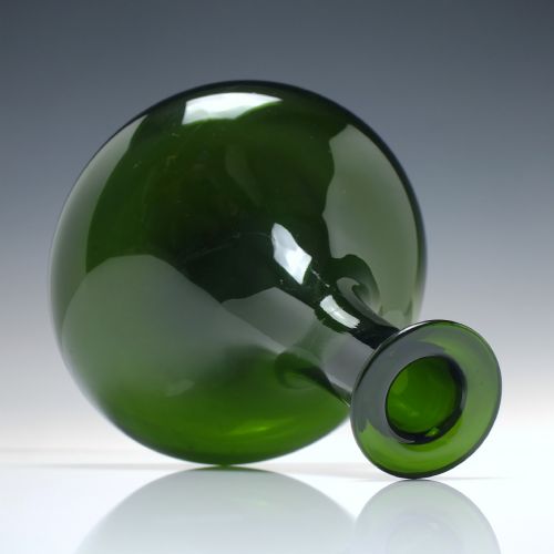 GEORGIAN BRISTOL GREEN GLASS MELL DECANTER C1830 - ADDITIONAL PHOTO 4
