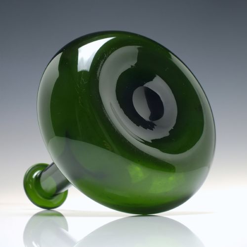 GEORGIAN BRISTOL GREEN GLASS MELL DECANTER C1830 - ADDITIONAL PHOTO 5