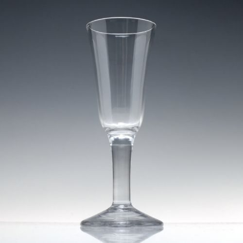 ANTIQUE 18TH CENTURY GEORGIAN PLAIN STEM ALE GLASS C1740 - ADDITIONAL PHOTO 1