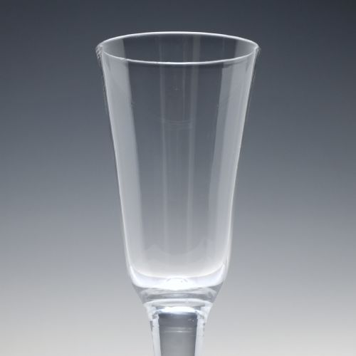 ANTIQUE 18TH CENTURY GEORGIAN PLAIN STEM ALE GLASS C1740 - ADDITIONAL PHOTO 2