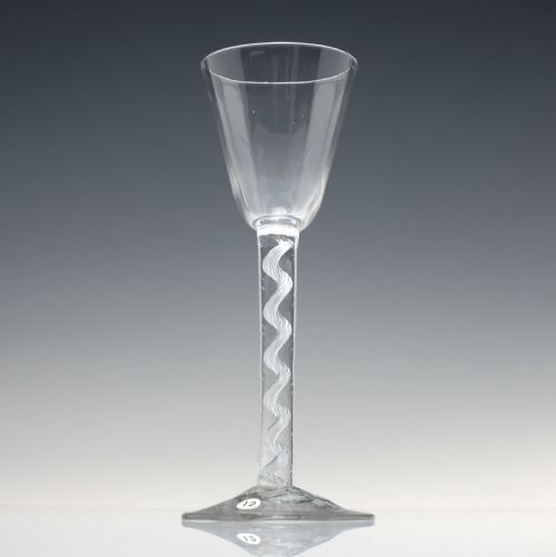 GEORGIAN SINGLE SERIES AIR TWIST WINE GLASS C1750 - ADDITIONAL PHOTO 1