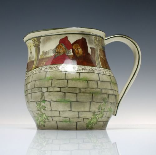 large antique royal doulton the jackdaw of rheims jug c1920 - CATEGORY: ANTIQUE JUGS - DATED 1920