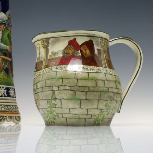 LARGE ANTIQUE ROYAL DOULTON THE JACKDAW OF RHEIMS JUG C1920 - ADDITIONAL PHOTO 10