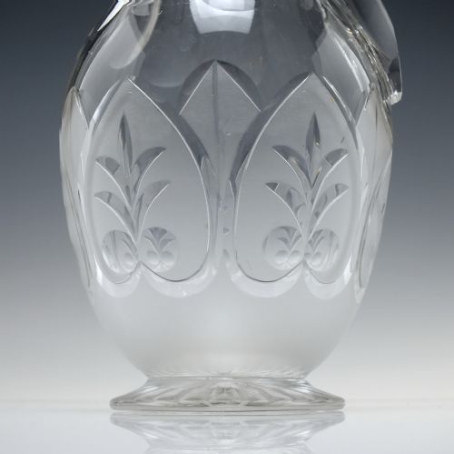 PAIR OF ENGRAVED 19TH CENTURY RICHARDSON GLASS WINE GOBLETS MATCHING CLARET JUG C1880 - ADDITIONAL PHOTO 5