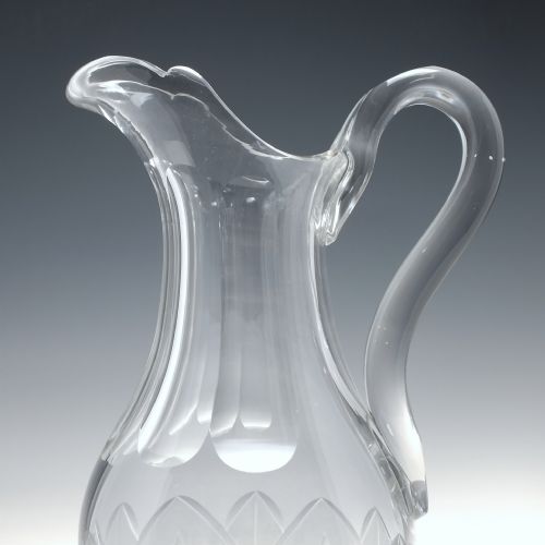 PAIR OF ENGRAVED 19TH CENTURY RICHARDSON GLASS WINE GOBLETS MATCHING CLARET JUG C1880 - ADDITIONAL PHOTO 6