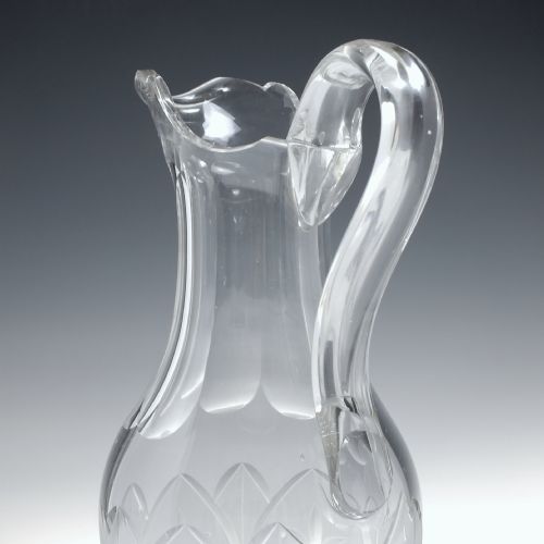 PAIR OF ENGRAVED 19TH CENTURY RICHARDSON GLASS WINE GOBLETS MATCHING CLARET JUG C1880 - ADDITIONAL PHOTO 7