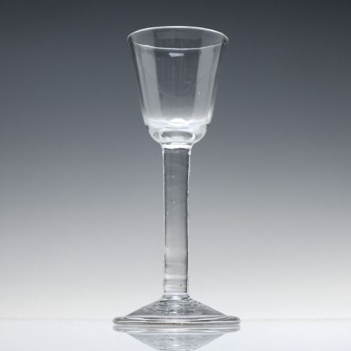 ROUND FUNNEL BOWL PLAIN STEM WINE GLASS C1745 - ADDITIONAL PHOTO 1
