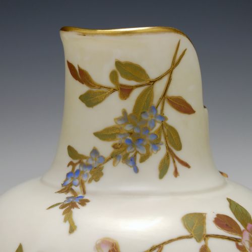 VICTORIAN ROYAL WORCESTER BLUSH FLAT BACK JUG C1891 - ADDITIONAL PHOTO 8
