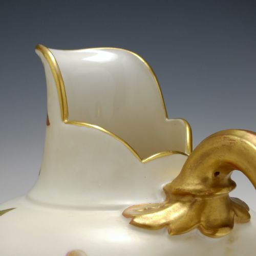 VICTORIAN ROYAL WORCESTER BLUSH FLAT BACK JUG C1891 - ADDITIONAL PHOTO 11