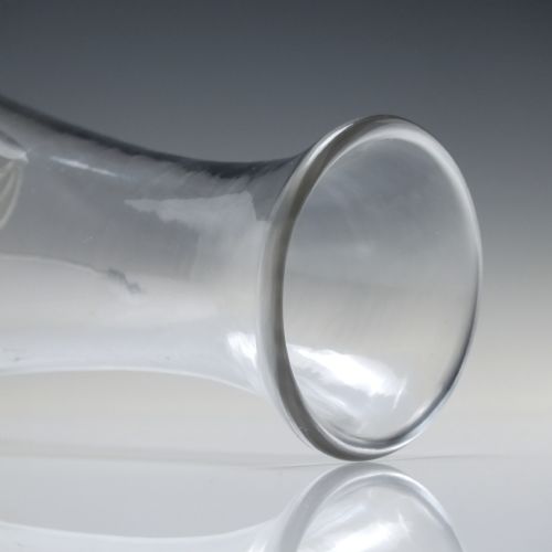 19TH CENTURY RICHARDSON GLASS WINE CARAFE AND PAIR OF MATCHING GOBLETS C1880 - ADDITIONAL PHOTO 4
