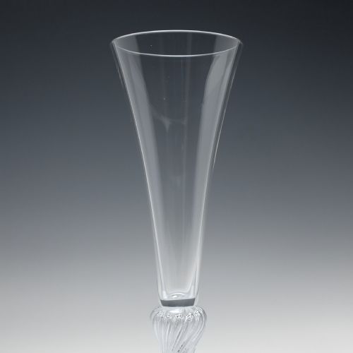 SIX TALL VICTORIAN AIR TWIST CHAMPAGNE FLUTE GLASSES C1900 - ADDITIONAL PHOTO 4