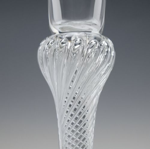SIX TALL VICTORIAN AIR TWIST CHAMPAGNE FLUTE GLASSES C1900 - ADDITIONAL PHOTO 9