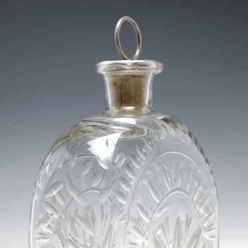 LARGE 18TH CENTURY FACON DE BOHEME RECTANGULAR SPIRIT DECANTER C1760 - ADDITIONAL PHOTO 4