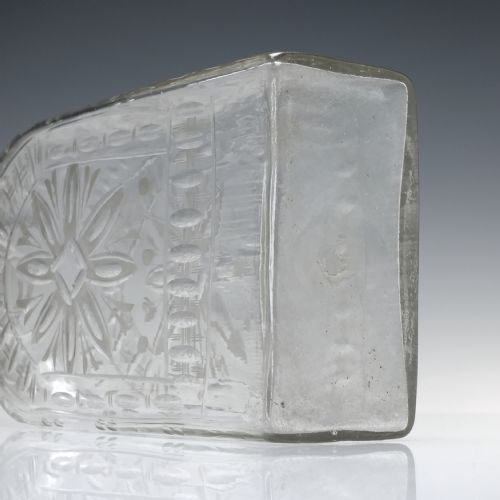 LARGE 18TH CENTURY FACON DE BOHEME RECTANGULAR SPIRIT DECANTER C1760 - ADDITIONAL PHOTO 6