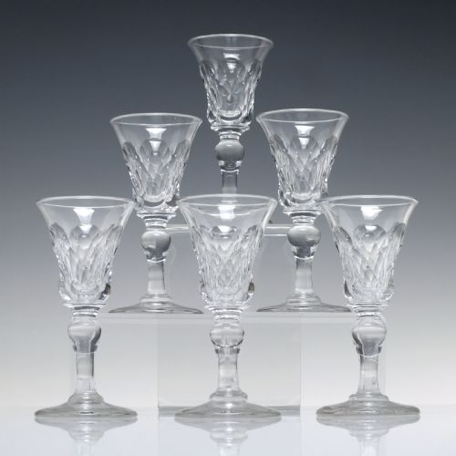 SIX 19TH CENTURY PORT OR DRAM GLASSES C1820 - ADDITIONAL PHOTO 1
