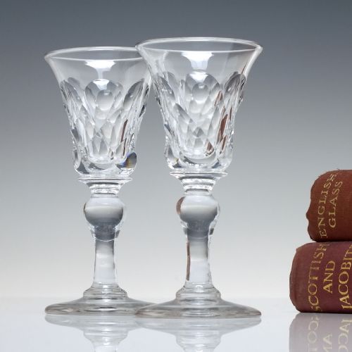 SIX 19TH CENTURY PORT OR DRAM GLASSES C1820 - ADDITIONAL PHOTO 2