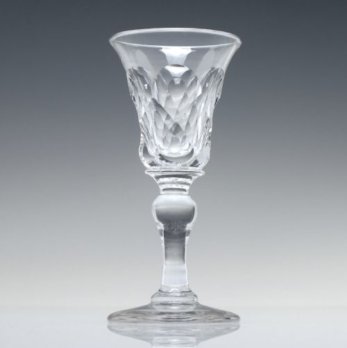 SIX 19TH CENTURY PORT OR DRAM GLASSES C1820 - ADDITIONAL PHOTO 3