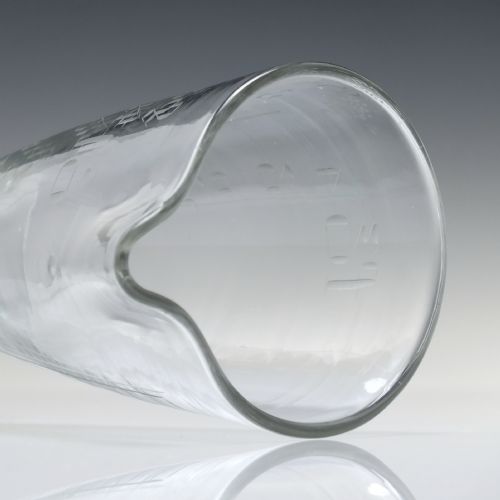 19TH CENTURY GLASS MEASURING FLASK C1880 - ADDITIONAL PHOTO 1