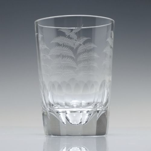 CUT AND ENGRAVED 19TH CENTURY GLASS TUMBLER C1880 - ADDITIONAL PHOTO 1