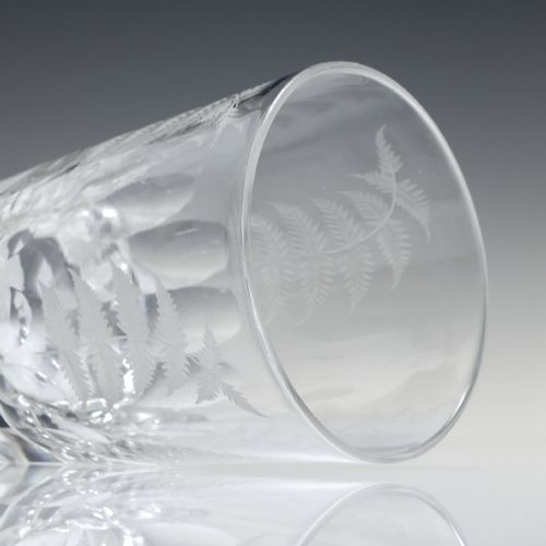 CUT AND ENGRAVED 19TH CENTURY GLASS TUMBLER C1880 - ADDITIONAL PHOTO 2