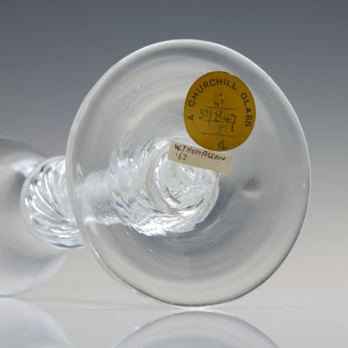 GEORGIAN DOUBLE KNOP AIR TWIST WINE GLASS C1750 EX ARTHUR CHURCHILL COLLECTION - ADDITIONAL PHOTO 7