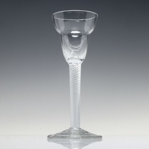 GEORGIAN PAN TOP AIR TWIST WINE GLASS C1750 - ADDITIONAL PHOTO 1