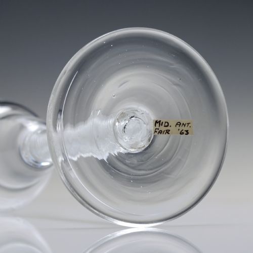 GEORGIAN PAN TOP AIR TWIST WINE GLASS C1750 - ADDITIONAL PHOTO 6