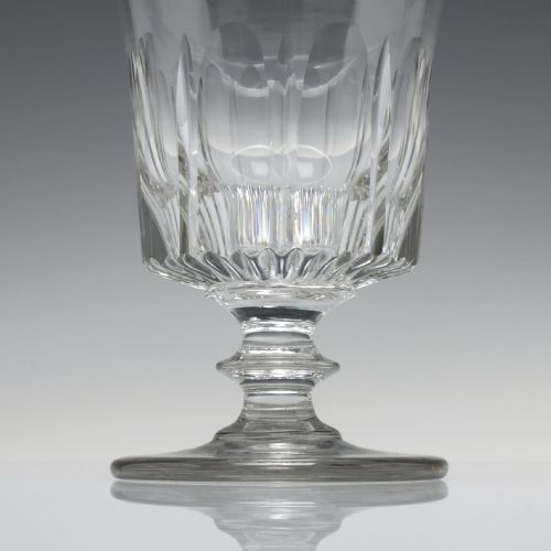 PAIR OF LARGE GEORGIAN GLASS RUMMERS C1820 - ADDITIONAL PHOTO 4