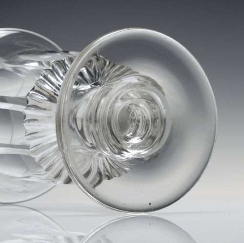 PAIR OF LARGE GEORGIAN GLASS RUMMERS C1820 - ADDITIONAL PHOTO 6