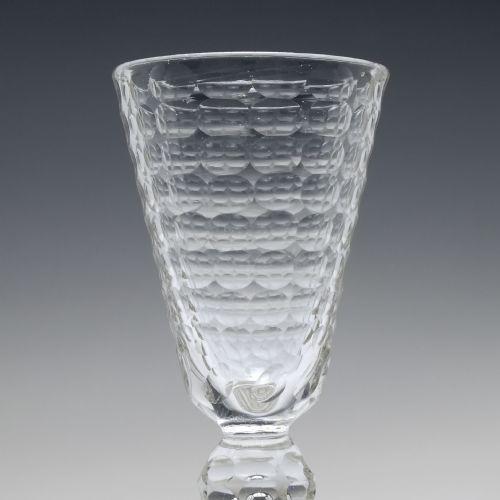 18TH CENTURY FACET CUT BOHEMIAN GOBLET C1730 - ADDITIONAL PHOTO 2