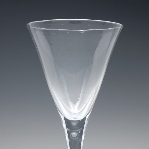 VERY FINE 18TH CENTURY GEORGIAN TOASTING GLASS C1710 - ADDITIONAL PHOTO 4
