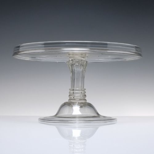 antique 18th century glass tazza c1770 - CATEGORY: ANTIQUE GLASS - DATED GEORGIAN