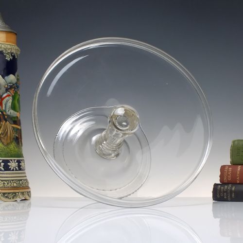 ANTIQUE 18TH CENTURY GLASS TAZZA C1770 - ADDITIONAL PHOTO 2