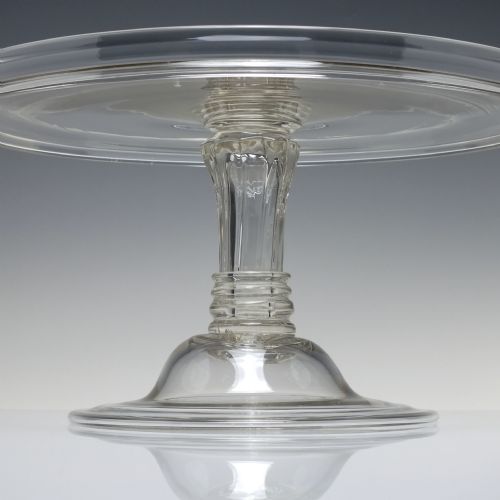 ANTIQUE 18TH CENTURY GLASS TAZZA C1770 - ADDITIONAL PHOTO 3