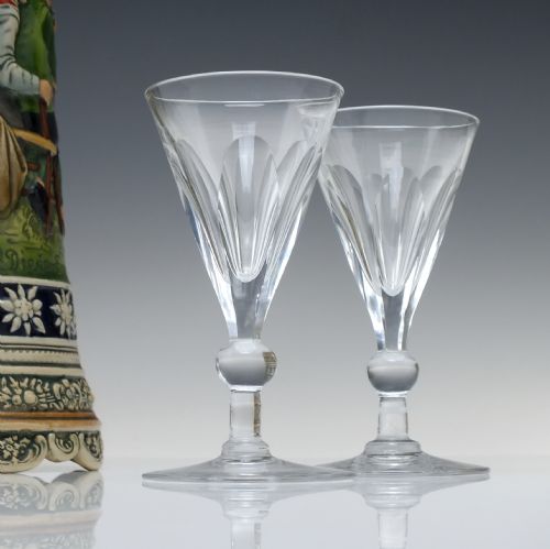SIX ANTIQUE EDWARDIAN PORT OR GIN GLASSES C1910 - ADDITIONAL PHOTO 2
