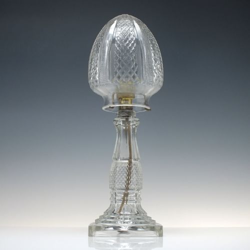 ORIGINAL ART NOUVEAU GLASS TABLE LAMP C1920 - ADDITIONAL PHOTO 1